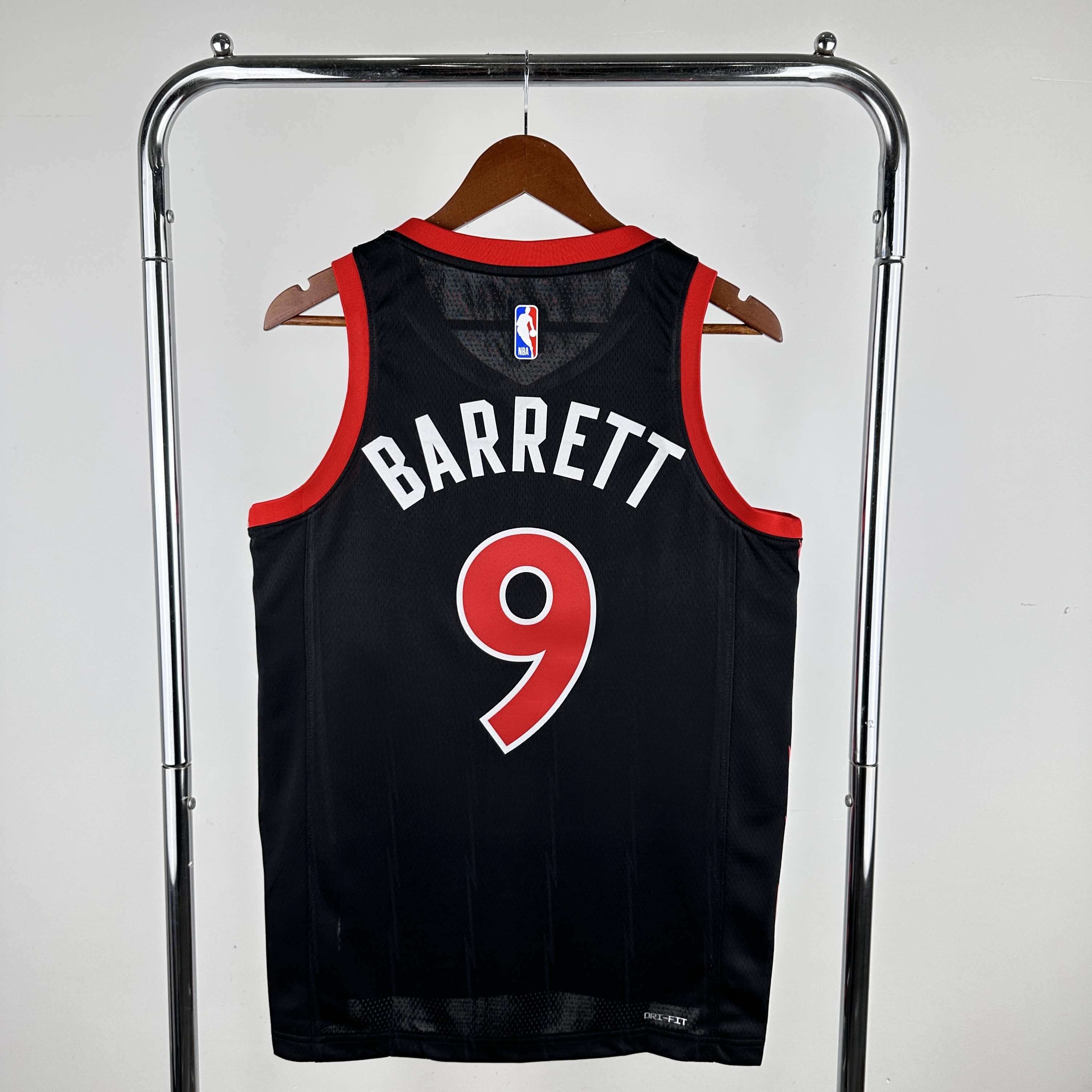 Men Toronto Raptors #9 Barrett Black 2024 NBA Jersey